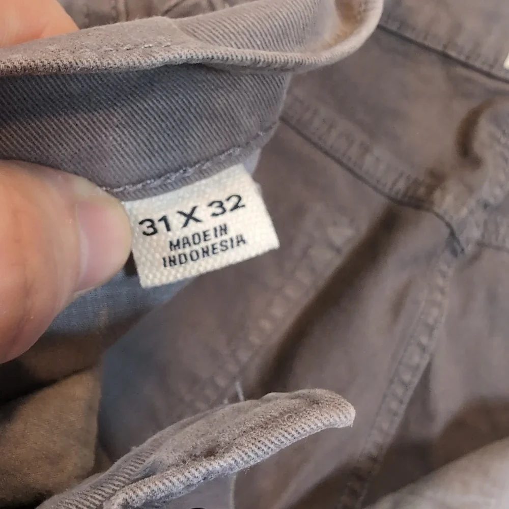 Flint and‎ Tinder 365 Pants Mens 31x32 (31x31) Gray Slim Fit Chino Five Pocket